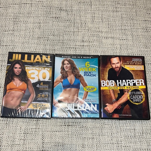 GAIAM Other - Two Jillian Michaels and One Bob Harper workout video